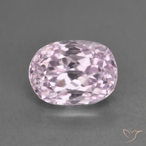 3.38ct 자연스러운 미디엄 핑크 쿤자이트, 타원형, VS
