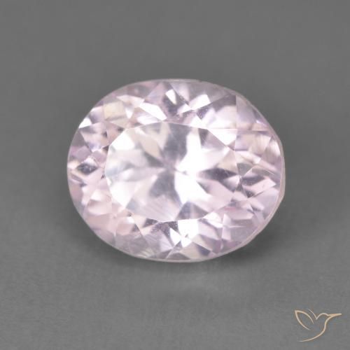 2.80ct 자연스러운 매우 밝은 라벤더 핑크 쿤자이트, 타원형, VS