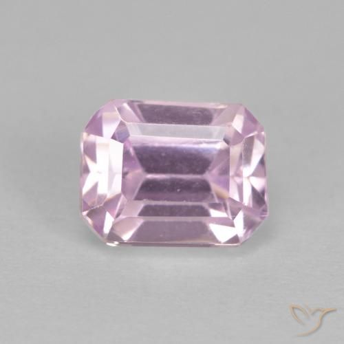 2.07ct 자연스러운 라이트 퍼플 쿤자이트, 에메랄드 컷, VVS