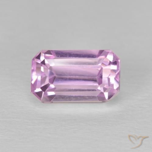 2.81ct 자연스러운 핑크 퍼플 쿤자이트, 에메랄드 컷, VVS