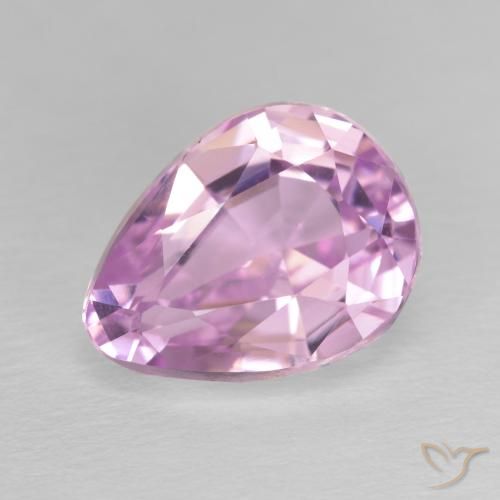 7.36ct 자연스러운 라일락 꽃 쿤자이트, 배 모양, VVS