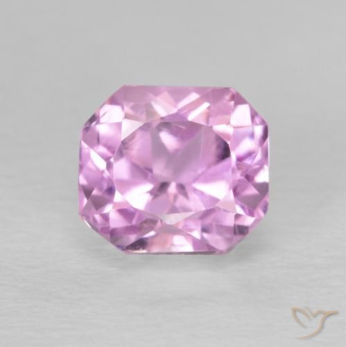 2.29ct 자연스러운 핑크 퍼플 쿤자이트, 에메랄드 컷, VS