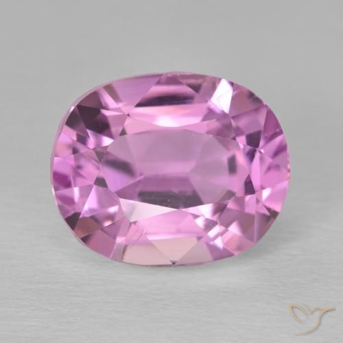 8.10ct 자연스러운 미디엄 퍼플 쿤자이트, 타원형, VVS-VS
