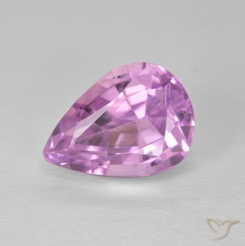 5.93ct 자연스러운 로얄 퍼플 핑크 쿤자이트, 배 모양, VS