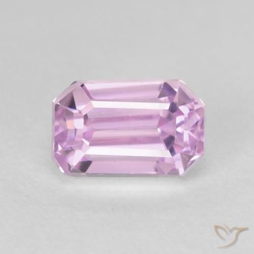 2.41ct 자연스러운 라이트 퍼플 쿤자이트, 에메랄드 컷, VS