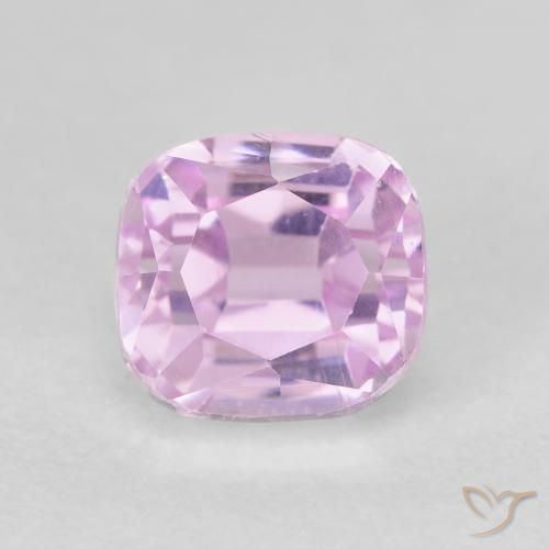 2.42ct 자연스러운 라이트 핑크빛이 도는 바이올렛 퍼플 쿤자이트, 방석, VS