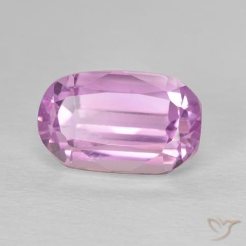 4.46ct 자연스러운 라이트 핑크 쿤자이트, 방석, VS