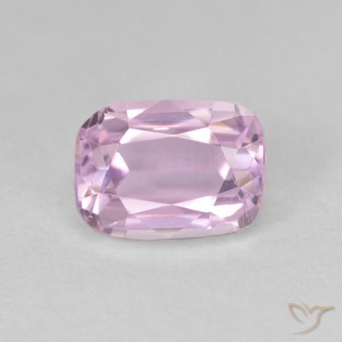 4.19ct 자연스러운 미디엄 퍼플 쿤자이트, 방석, VS
