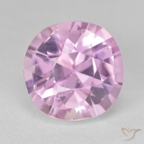10.87ct 자연스러운 핑크빛이 도는 바이올렛 퍼플 쿤자이트, 방석, VVS-VS