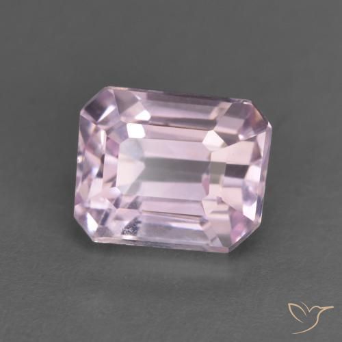1.49ct 자연스러운 베리 라이트 로얄 퍼플 핑크 쿤자이트, 에메랄드 컷, VVS-VS