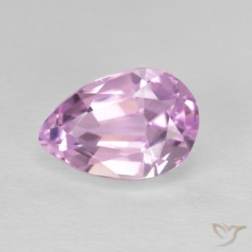 3.88ct 자연스러운 체리 핑크 톤 쿤자이트, 배 모양, VVS-VS