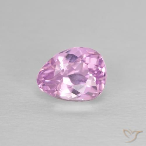 1.44ct 자연스러운 핑크빛이 도는 바이올렛 퍼플 쿤자이트, 배 모양, VS
