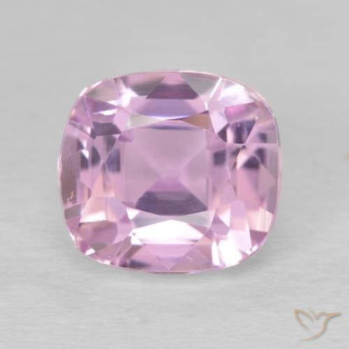 2.78캐럿 천연 라이트 퍼플 쿤자이트, 쿠션 컷, 8.2×7.5 mm, VS