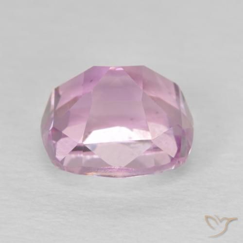 2.78캐럿 천연 라이트 퍼플 쿤자이트, 쿠션 컷, 8.2×7.5 mm, VS
