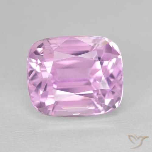 9.35ct 자연스러운 분홍빛이 도는 보라색 쿤자이트, 방석, VVS-VS