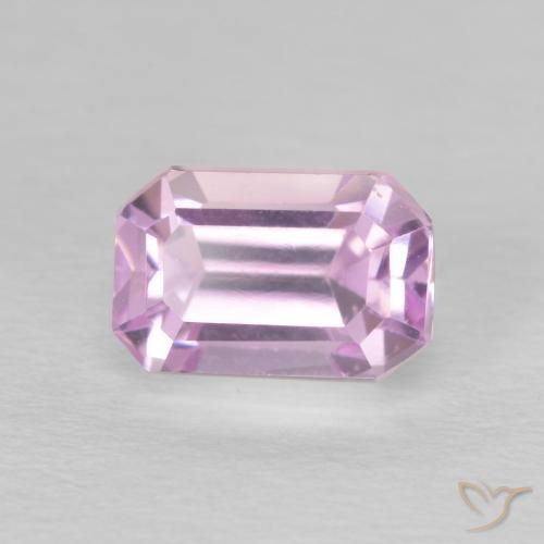 2.04ct 자연스러운 라일락 꽃 쿤자이트, 에메랄드 컷, VS