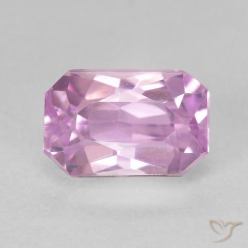 2.98ct 자연스러운 라이트 퍼플 쿤자이트, 에메랄드 컷, VVS