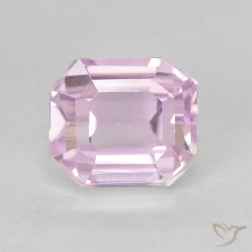 2.15ct 자연스러운 미디엄 핑크 쿤자이트, 에메랄드 컷, VVS