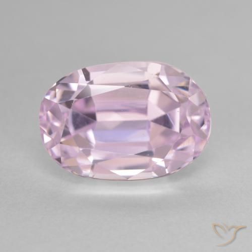 7.47ct 자연스러운 미디엄 핑크 쿤자이트, 타원형, VVS