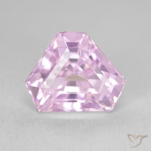 5.73ct 자연스러운 핑크빛이 도는 바이올렛 퍼플 쿤자이트, 팬시한, VVS-VS