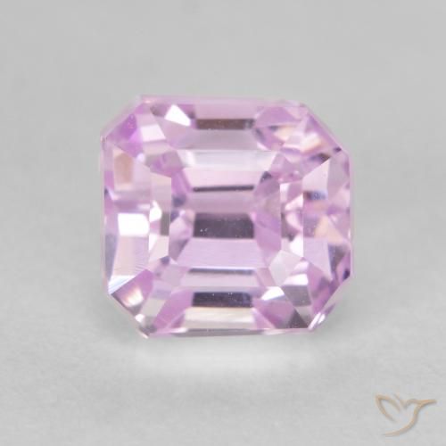 2.09ct 자연스러운 체리 핑크 톤 쿤자이트, 에메랄드 컷, VVS-VS