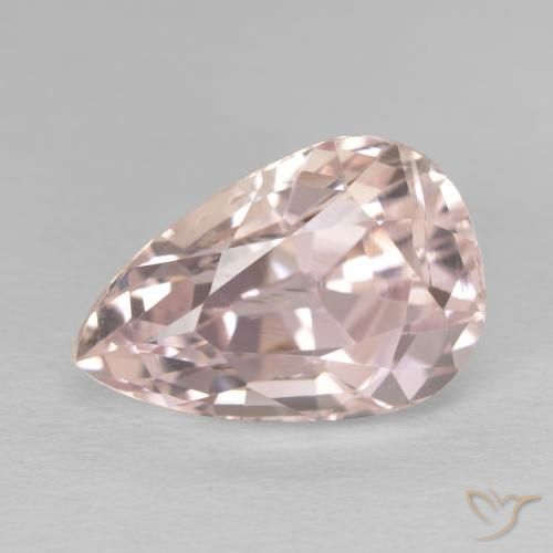 10.49ct 자연스러운 플라밍고 핑크 쿤자이트, 배 모양, VVS-VS