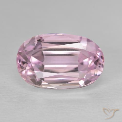 9.10ct 자연스러운 풍선껌 핑크 쿤자이트, 타원형, VVS-VS