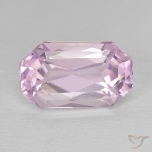8.81ct 자연스러운 Medium Light-Pink 쿤자이트, 에메랄드 컷, VVS-VS