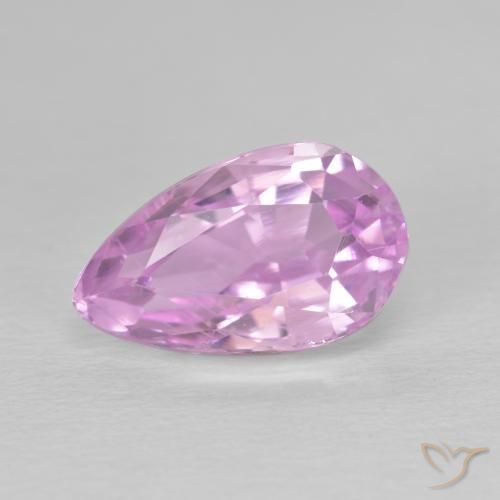 4.50ct 자연스러운 체리 핑크 톤 쿤자이트, 배 모양, VS