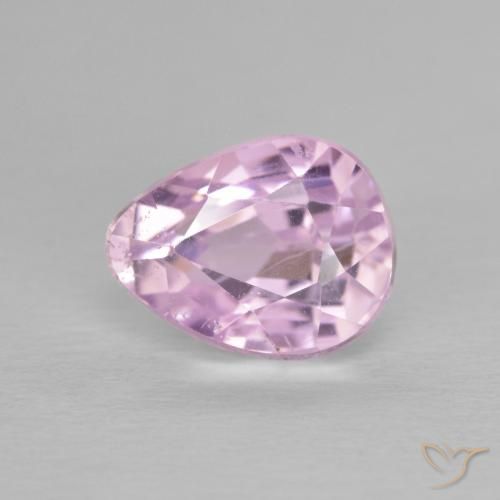 3.21ct 자연스러운 미디엄 핑크 쿤자이트, 배 모양, VS
