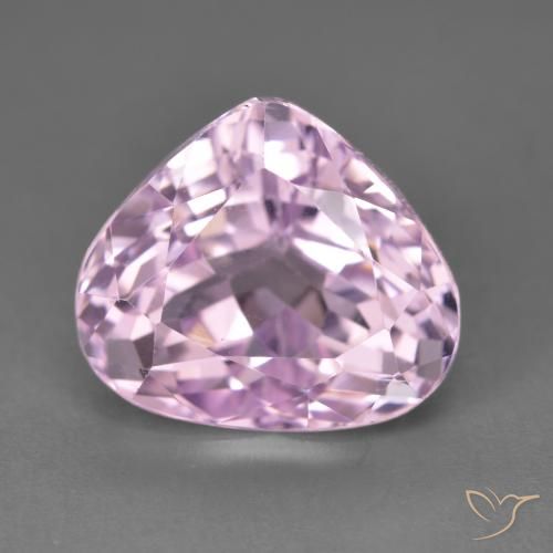 9.37ct 자연스러운 체리 핑크 톤 쿤자이트, 배 모양, VVS-VS