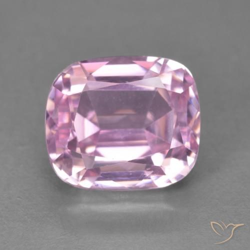 5.03ct 자연스러운 체리 핑크 톤 쿤자이트, 방석, VVS