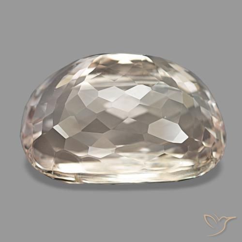 43.49캐럿 천연 미디엄 핑크 쿤자이트, 쿠션 컷, 22.9×15.7 mm, VS
