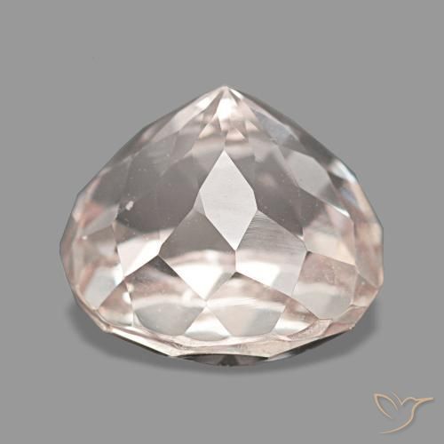 4.79캐럿 천연 매우 연한 핑크 쿤자이트, 타원형 컷, 9.7×9.3 mm, VS