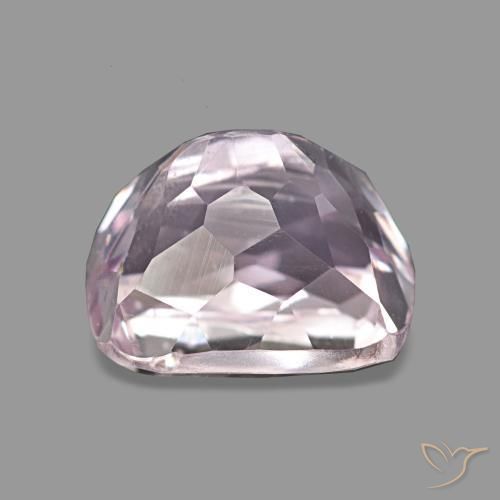 3.53캐럿 천연 매우 연한 핑크 쿤자이트, 쿠션 컷, 8.8×7.7 mm, VS