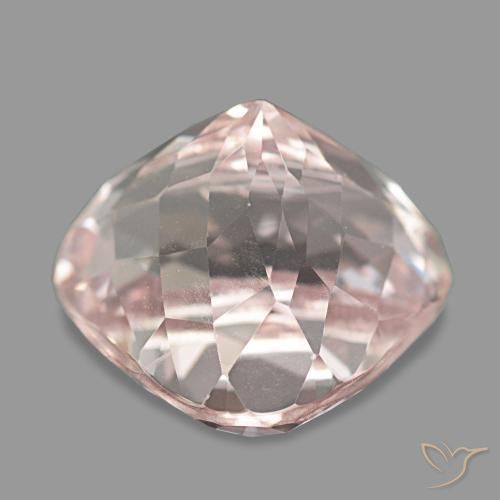 13.45캐럿 천연 플라밍고 핑크 쿤자이트, 트릴리언, 14.8×13.7 mm, VS