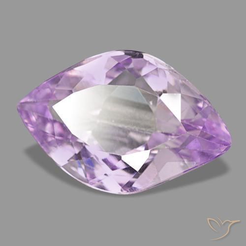 6.92캐럿 천연 핑크빛 바이올렛 쿤자이트, 마퀴즈, 17.1×11.2 mm, VS