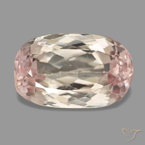 10.83캐럿 천연 라이트 핑크 쿤자이트, 타원형 컷, 16.1×10.2 mm, VS