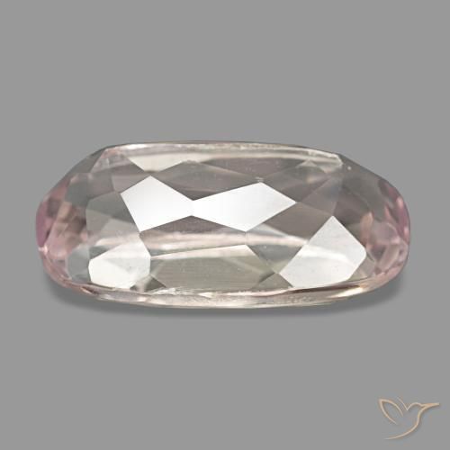 4.37캐럿 천연 라이트 핑크 쿤자이트, 타원형 컷, 13×7.5 mm, VS