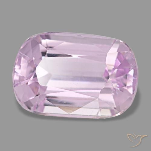 2.59캐럿 천연 미디엄 핑크 쿤자이트, 쿠션 컷, 9.4×6.4 mm, VS