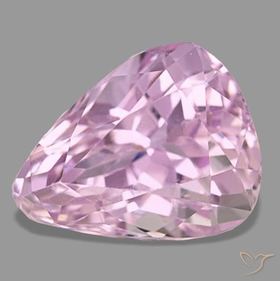 7.38ct 핑크 쿤자이트, 배 모양, VS