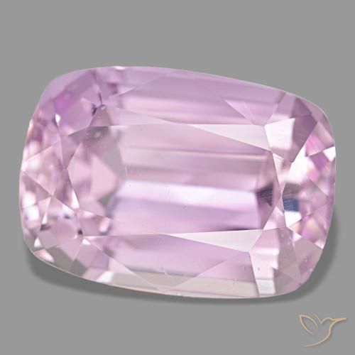 22.07캐럿 천연 미디엄 핑크 쿤자이트, 쿠션 컷, 18.4×13.1 mm, VS