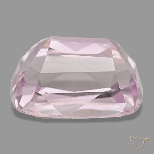 22.07캐럿 천연 미디엄 핑크 쿤자이트, 쿠션 컷, 18.4×13.1 mm, VS