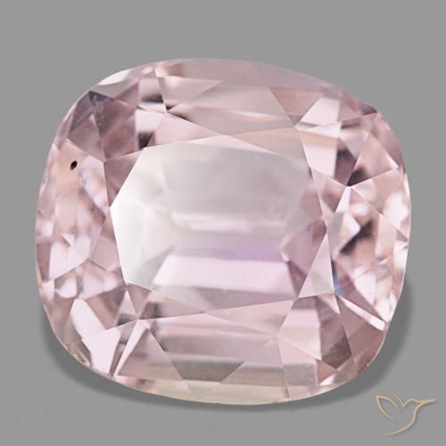 27.90캐럿 천연 미디엄 핑크 쿤자이트, 쿠션 컷, 18.5×17.1 mm, VS
