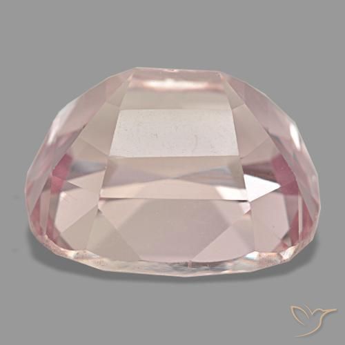 27.90캐럿 천연 미디엄 핑크 쿤자이트, 쿠션 컷, 18.5×17.1 mm, VS