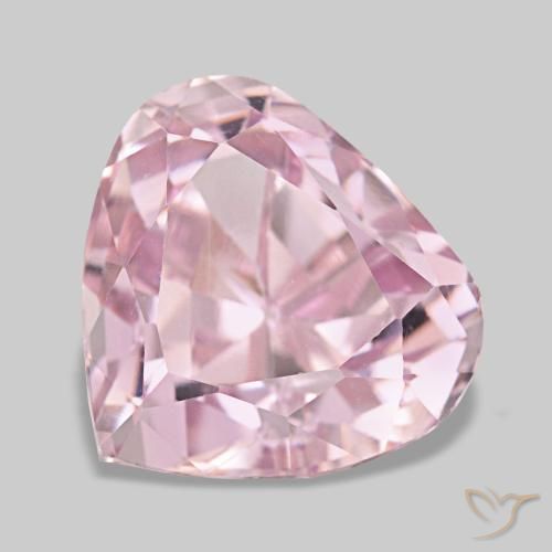 13.91캐럿 천연 라이트 핑크 쿤자이트, 배 모양, 14.7×13.5 mm, VS