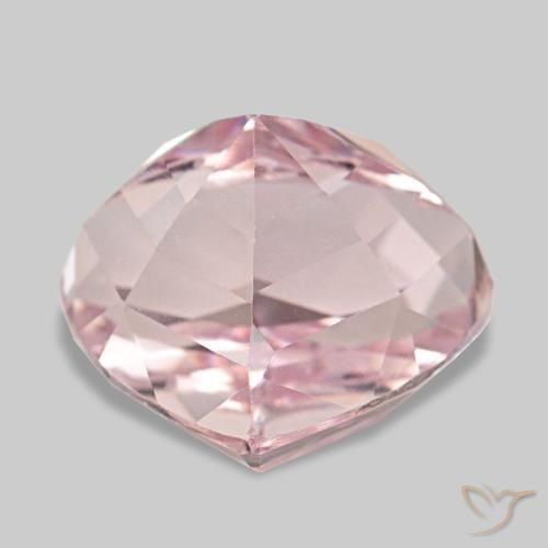 13.91캐럿 천연 라이트 핑크 쿤자이트, 배 모양, 14.7×13.5 mm, VS
