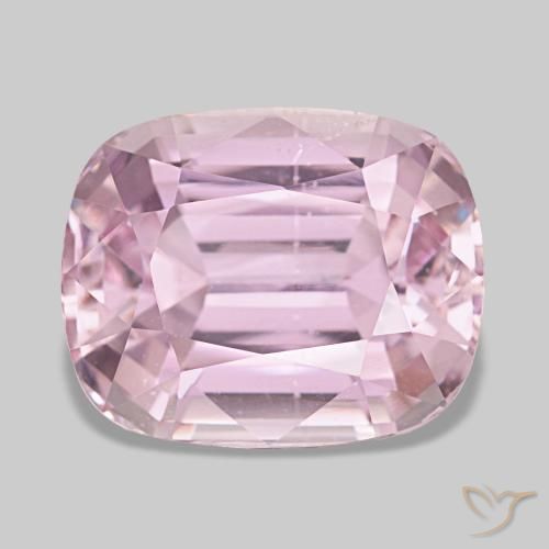 19.31캐럿 천연 라이트 핑크 쿤자이트, 쿠션 컷, 16.8×13.6 mm, VS