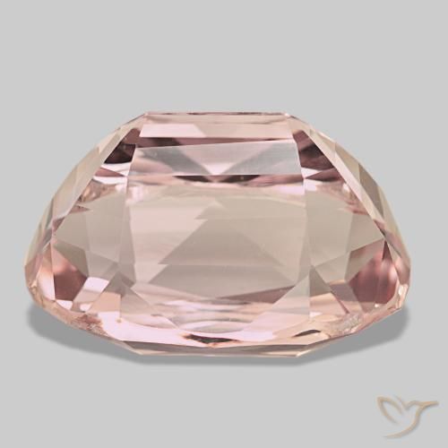 41.29캐럿 천연 라이트 핑크 쿤자이트, 타원형 컷, 23.7×15.3 mm, VVS-VS