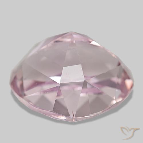 22.48캐럿 천연 매우 연한 핑크 쿤자이트, 배 모양, 18.5×16.6 mm, VS
